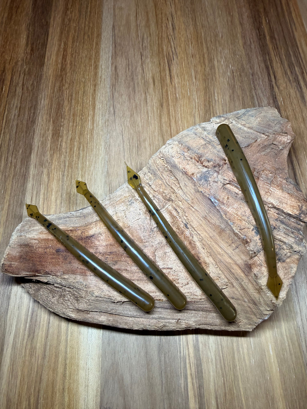 Green Pumpkin black flake