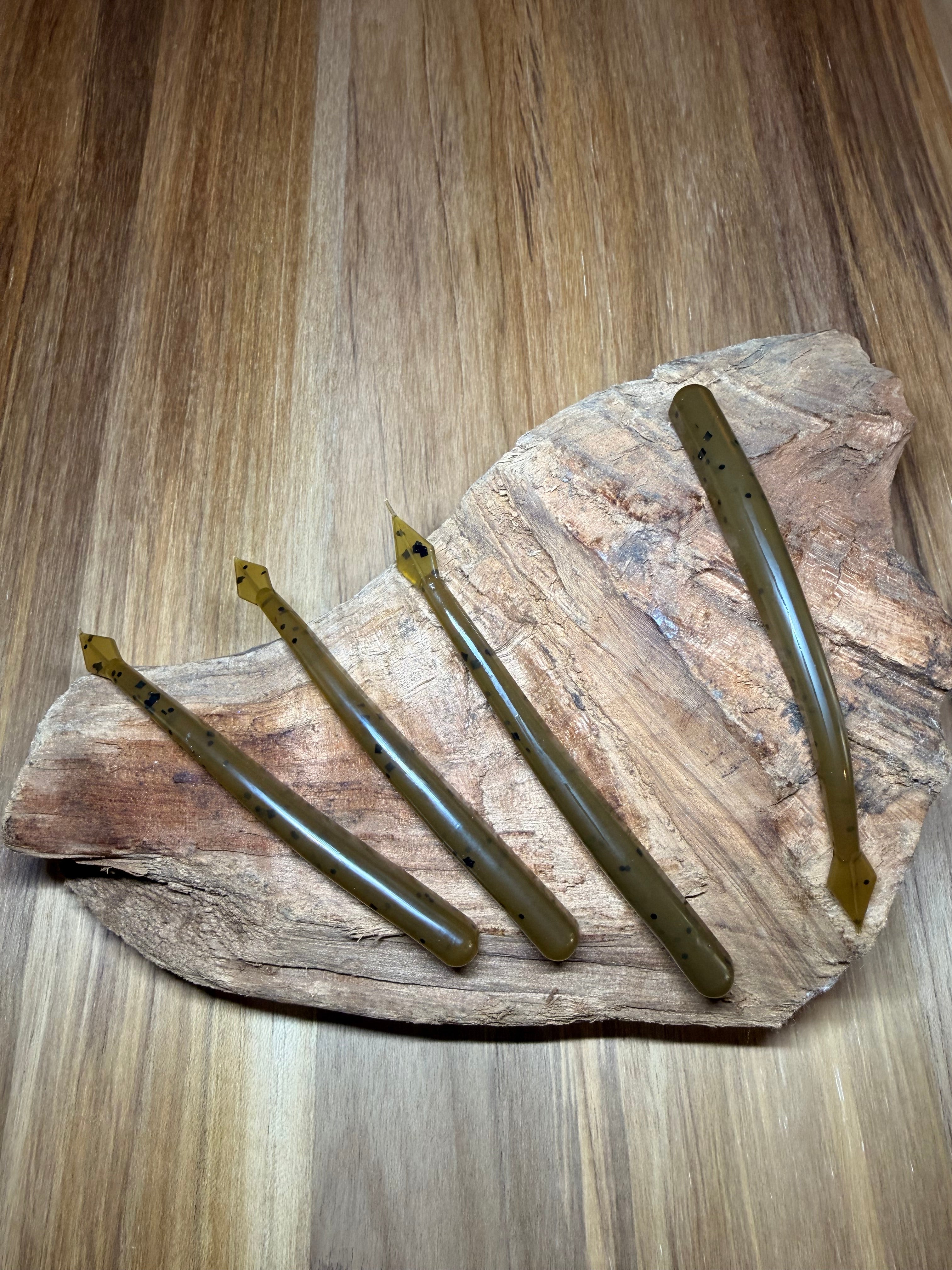 Green Pumpkin black flake